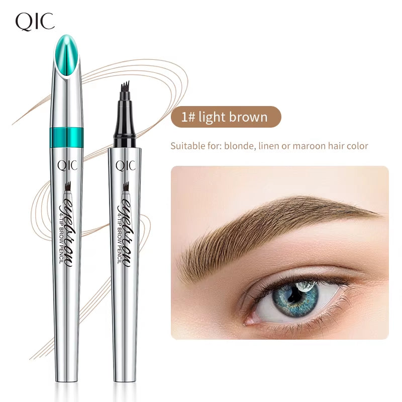 BrowSculpt 4D Microblading Eyebrow Pen – Waterproof, Long-Lasting Four-Claw Pencil for Natural, Hair-Like Strokes