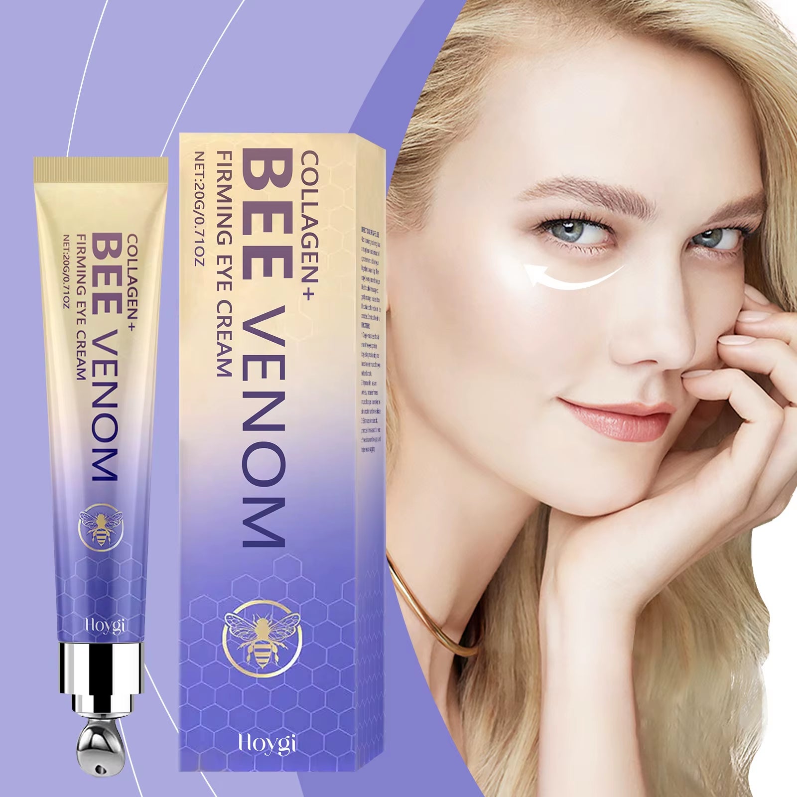 Bee Venom Eye Cream – Daily Moisturizing Treatment for Radiant, Firm, and Youthful Eyes